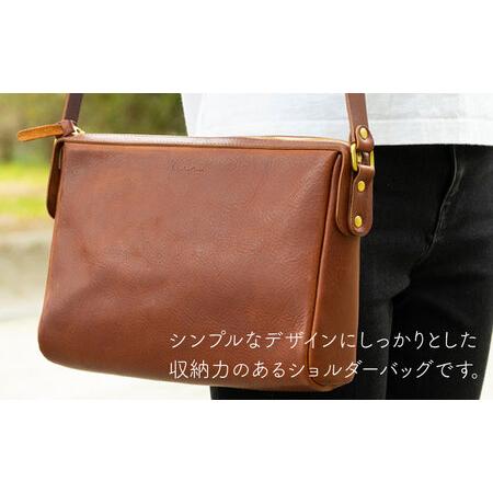 ふるさと納税 ファスナー の 斜め掛け ショルダー バッグ 《糸島》【LADIES&GENTLEMEN】 革製品 革鞄 カバン [ADK024] 福岡県糸島市の画像