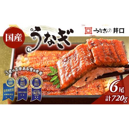 ふるさと納税 ITI優秀味覚賞受賞 国産うなぎ 長蒲焼き 6尾 (120g ふるさと納税 ITI優秀味覚賞受賞 国産うなぎ 長蒲焼き 6尾 (120g