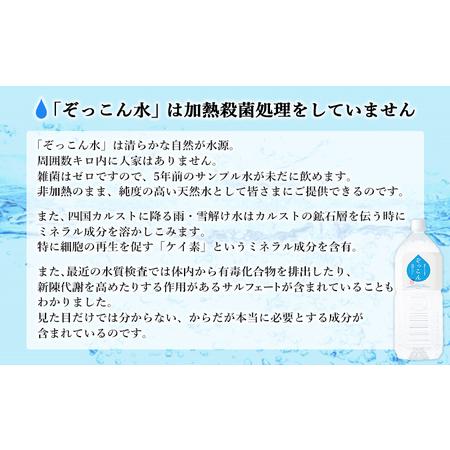 ふるさと納税 四国カルスト天然水ぞっこん（6L×2本）×4ケース 計8本 NZS0009 愛媛県西予市_3