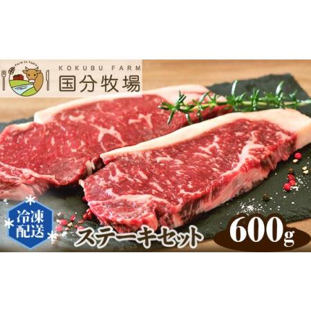 ふるさと納税 [ステーキ用600g]国分牧場 ステーキセット[ 国産牛 国産 牛肉 ステーキ 600g ステーキ 国分牧場 ステーキ 埼玉県産 ステーキ .. 埼玉県東松山市