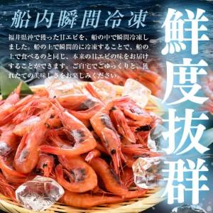 ふるさと納税 甘エビ 1.1kg (550g×2箱) 中サイズ エビ 冷凍 [A-23103] 福井県坂井市_1