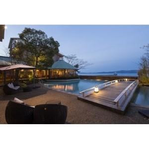 【クーポン】 ふるさと納税 和倉温泉　日本の宿のと楽ペア宿泊券(能登島テラスクラブジャグジー付客室一泊二食付き)【1143261】 石川県七尾市 【EI3833805420】(135000円)