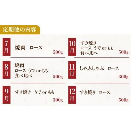 ふるさと納税 【ふるさと納税】定期便 全12回 飛騨牛 5等級 しゃぶしゃぶ すき焼き 焼肉 お楽しみ定期便 12ヵ月 ロース もも うで 食べ比べ 国産.. 岐阜県飛騨市|furunavi|03