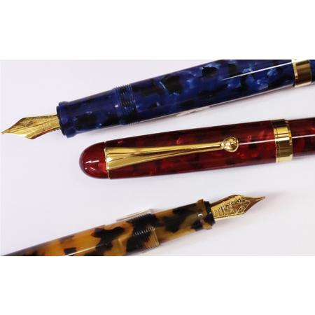 ふるさと納税 (赤)「大西製作所」本格手作りボールペンB-700 大阪府東