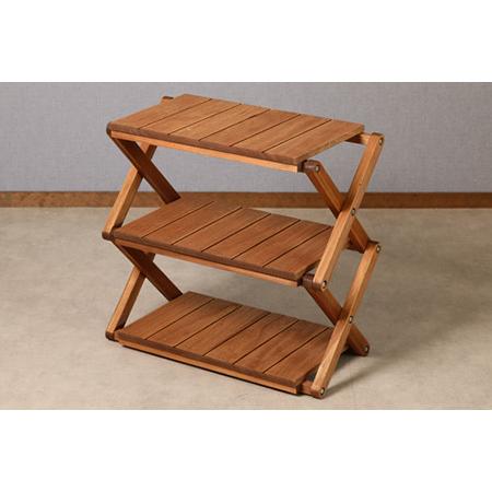 ふるさと納税 折りたたみシェルフ（高さ50cm 幅53cm 奥行27cm）持ち運び【62-18】テーブル テーブル 岐阜県下呂市の画像