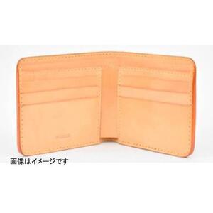 ふるさと納税 栃木レザー使用｜滑らか本革二つ折り財布｜Half wallet 01｜ブルー｜minca（全7色） 栃木県栃木市の画像