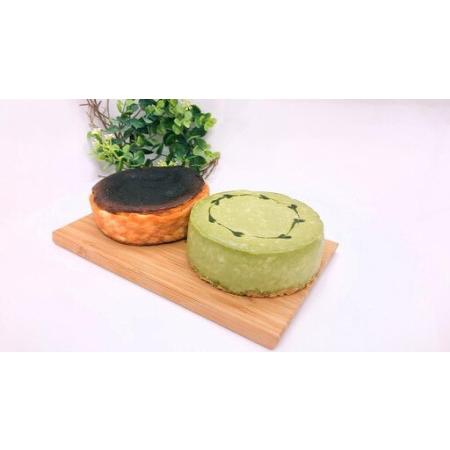 ふるさと納税 博多で作られたバスクチーズケーキ、生抹茶チーズケーキセット | 福岡県 福岡市 福岡 九州 納税 返礼品 お取り寄せグルメ 取り寄せ.. 福岡県福岡市_1