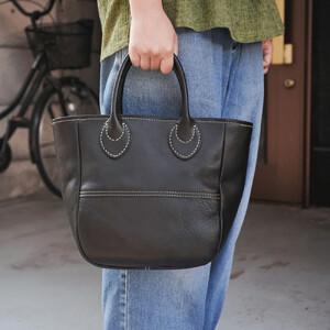 ふるさと納税 栃木レザー使用｜ソフトな手触り 本革 小さめトートバッグ｜Tote bag 03 S｜キャメル｜minca（全6色） 栃木県栃木市の画像