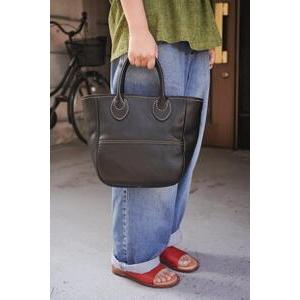 ふるさと納税 栃木レザー使用｜ソフトな手触り 本革 小さめトートバッグ｜Tote bag 03 S｜ブルー｜minca（全6色） 栃木県栃木市の画像
