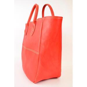 ふるさと納税 栃木レザー使用｜ソフトな手触り 本革 A4対応トートバッグ｜Tote bag 03 M｜レッド｜minca（全7色） 栃木県栃木市の画像