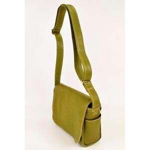 ふるさと納税 【minca】栃木レザーのショルダーバッグ01S 斜めがけ ミニサイズ ソフトな手触り/Shoulder bag 01/S/オリーブ　545【かばん ファッ.. 栃木県栃木市の画像