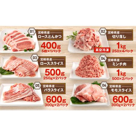 ふるさと納税 宮崎県産 豚肉 お楽しみセット 計4.1kg【豚肉 宮崎県産 豚肉 県産 豚肉 ロース 豚肉 豚バラ 豚肉 もも 豚肉 スライス 豚肉 とんか.. 宮崎県宮崎市｜furunavi｜04