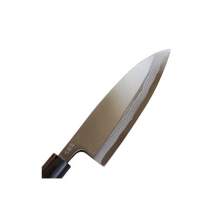 ふるさと納税 出刃包丁 180mm 紫檀柄 多層鋼雲浮 青鋼 本格手打鍛造品 キッチン用品 手造り包丁 刃物  兵庫県小野市_2