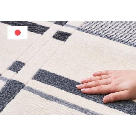 ふるさと納税 日本製 防炎カーペット グレー 約190×240cm 1枚 600095913型 [1991] 大阪府泉大津市の画像