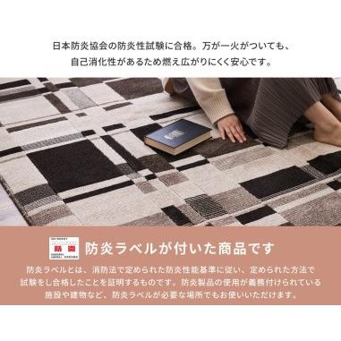 ふるさと納税 日本製 防炎カーペット グレー 約190×240cm 1枚 600095913型 [1991] 大阪府泉大津市の画像