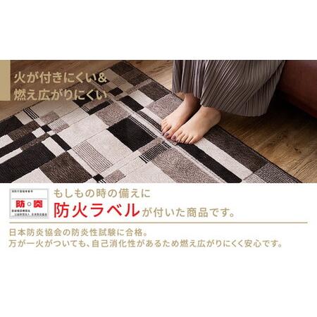 ふるさと納税 日本製 防炎カーペット ベージュ 約190×190cm 1枚 600095902型｜カーペット 防炎 抗菌 防臭 防ダニ 高機能 オールシーズン .. 大阪府泉大津市_2