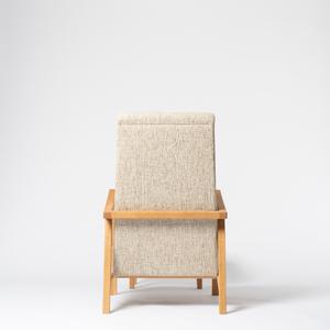 ふるさと納税 【樹工房】パーソナルリラクシングソファ＆オットマン〈布座カラー：オフホワイト〉 北海道東川町