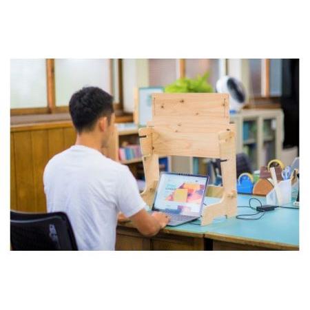 ふるさと納税 ＤＩＹを楽しみたい方向け 木製デスク WOOD STANDING DESK 【 ＤＩＹキット 】 【608】 岩手県花巻市の画像