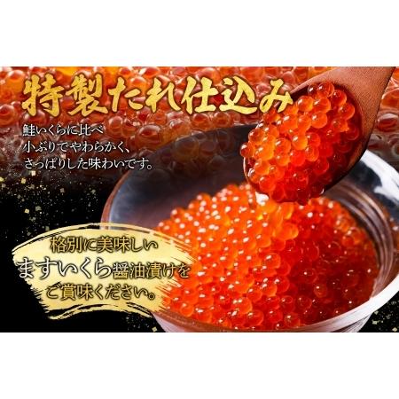 ふるさと納税 3604. 鱒いくら醤油漬け 計200g 100g×2パック 鱒 マス いくら イクラ 醤油漬け 魚卵 海鮮 送料無料 北海道 弟子屈町 北海道弟子屈町の画像