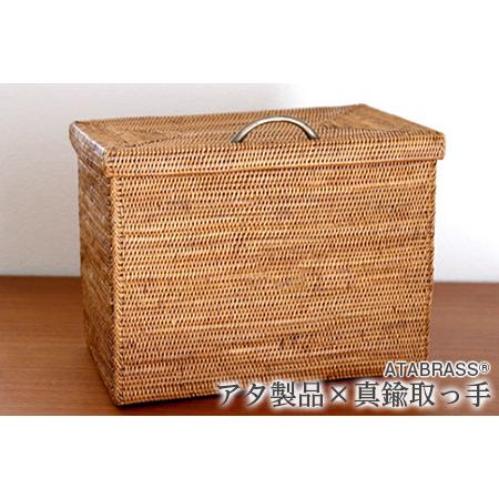 ふるさと納税 アタ製品　覆い蓋真鍮取っ手付きボックス（W28×D16×H20） 千葉県富津市