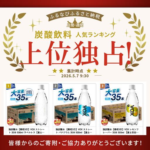 ふるさと納税 強炭酸水 【最短3日】VOX ストレート バナジウム 35本