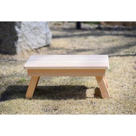 ふるさと納税 尾鷲ヒノキの「キャンプ用ミニテーブル」折りたたみ【DD11】 三重県紀北町