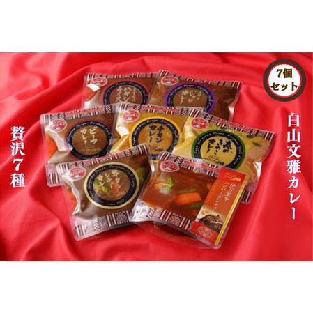 ふるさと納税 白山文雅カレー 贅沢7個セット:B325-001 佐賀県 ふるさと納税 白山文雅カレー 贅沢7個セット:B325-001 佐賀県