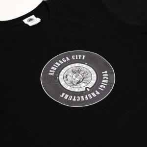 ふるさと納税　足利市　マンホールTシャツ　L　栃木県足利市　黒