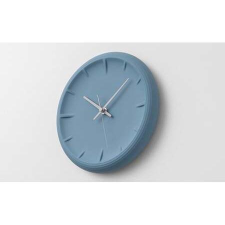 ふるさと納税 RELIEF / RF22-06 BL レムノス Lemnos 時計 装飾品 工芸品 時間 インテリア オブジェ 壁掛け時計 磁器 シンプル ガバ鋳 セラミック.. 富山県高岡市_1