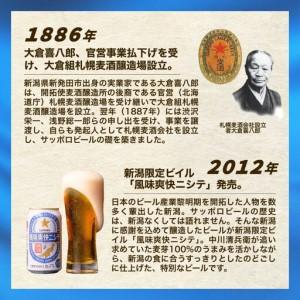 ふるさと納税 【3ヶ月定期便】新潟押さえるビイル 味わい清々しいニシテ（サッポロ） 500ml×24本 新潟県