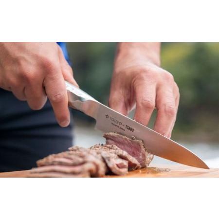 ふるさと納税 アウトドア包丁[TOJIRO×TSBBQ] ユーティリティ包丁 