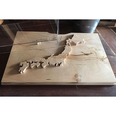ふるさと納税　一枚板から製作した「木製の日本地図パズル」［M0003］　岐阜県飛騨市