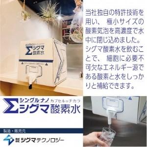 ふるさと納税 【酸素ナノバブル水】　シグマ酸素水　10リットル×1箱【1315005】 茨城県ひたちなか市 