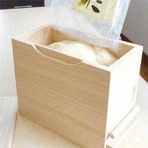 ふるさと納税　桐製米びつ一合計量タイプ5kgサイズ　大阪府岸和田市