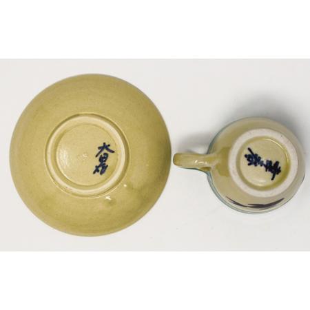 やちむん 希少 魚紋清次カップ&ソーサー やちむん 希少 魚紋清次カップ