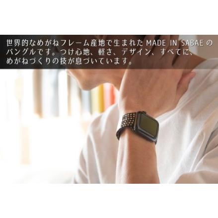 ふるさと納税　Apple　Watch　専用バンド　ブラック　bangle」　福井県鯖江市　41モデル）アダプタ　「Air　40　シックラデン（38