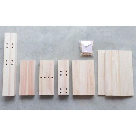 ふるさと納税 【ひのき香る工作キット】フラワーチェア【木作り工房こだかさ】 [ATAT010] 高知県高知市の画像
