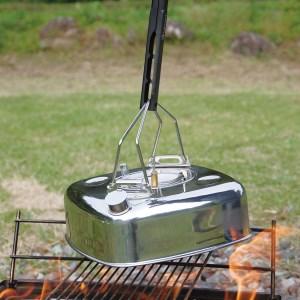 ふるさと納税 [ベルモント] ファイヤースクエアケトル2.8L IH対応 キャンプ用品 アウトドア用品 ステンレスケトル やかん 直火対応 IH対応 防災 .. 新潟県三条市の画像