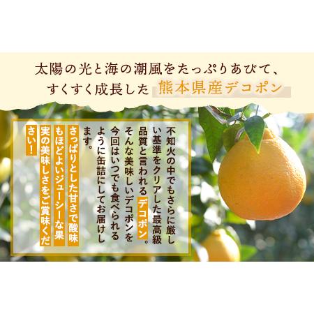 熊本県産【デコポン缶詰】プリプリフルーツ缶詰 『２４缶詰セット』【ダンボール箱】 ふるさと納税 デコポン缶詰 24缶入り 果物 フルーツ 缶詰 デコポン