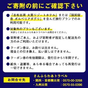 ふるさと納税 b0-137 さんふらわあトラベル（STC）旅行クーポン券＜6000PT分＞ 鹿児島県志布志市 