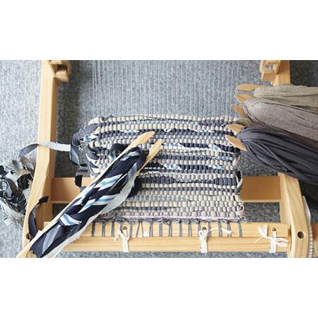 ふるさと納税 バッグ 【想い出の布でお作りする世界に1つのomoide bag】裂き織り A3 トートバック マチ付き 想い出 島根県松江市/covaci MAJIBON.. 島根県松江市の画像
