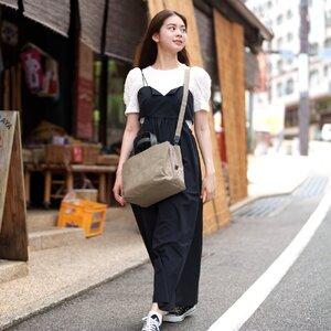 ふるさと納税 【豊岡鞄】TUTUMU tre mini boston bag（S4100）グレージュ 兵庫県豊岡市の画像