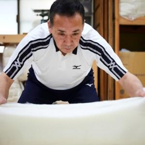 ふるさと納税 天然繊維手作り　木綿わた入り掛ふとん（ポピー柄「ピンク」） 京都府京丹後市