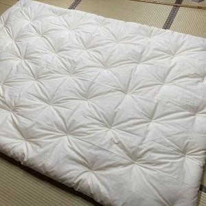 ふるさと納税 天然繊維手作り　木綿わた入り掛ふとん（ポピー柄「ピンク」） 京都府京丹後市