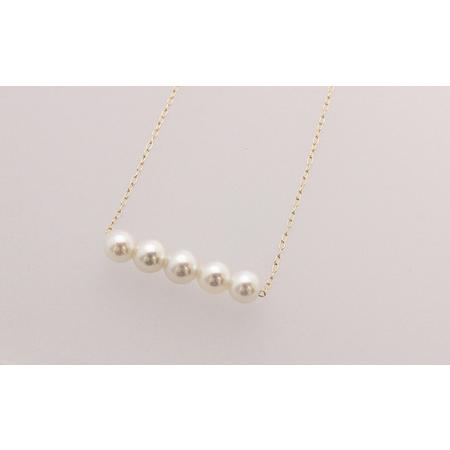 ふるさと納税 パール 5粒ネックレスYamashita-Pearl4.5-5.5mm 真珠パールパールパールパール A180-021006 愛媛県宇和島市