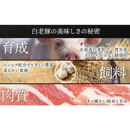 ふるさと納税 北海道産 白老豚 ロース しゃぶしゃぶ用 300g&times;4パック ロース肉 豚ロース 豚肉 北海道ふるさと納税 北海道白老町