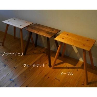 ふるさと納税 四角いスツール450　ウォールナット無垢材 123001 石川県小松市 ふるさと納税 四角いスツール450　ウォールナット無垢材 石川県小松市 123001
