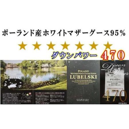 ふるさと納税 【羽毛布団】掛け布団 シングル ポーランド産マザーグース95％ ダウンパワー470 二層SP【BE098VC01】 山梨県富士河口湖町_2