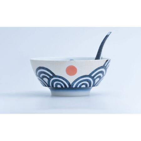 ふるさと納税 究極のラーメン鉢 日出国（レンゲ付）【まるぶん】 有田焼 食器 器 麺鉢 どんぶり 丼 30000円 3万円 AA30-667 佐賀県有田町_1