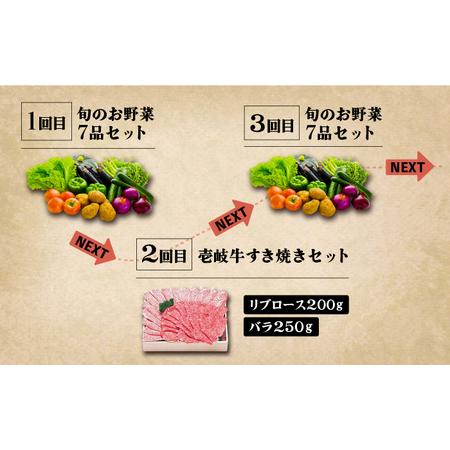 ふるさと納税 【全6回定期便】《A4?A5ランク》壱岐牛と旬の野菜定期便 [JBO078] 《A4?A5ランク》肉 黒毛和牛 長崎県壱岐市_3